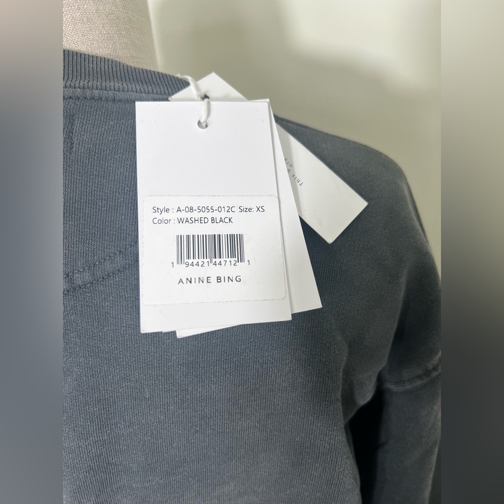 ANINE BING Ramona Sweatshirt University Paris - Picture 5 of 8